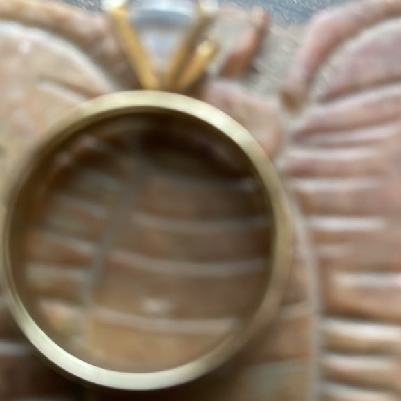 Gold Plated Ring  with a crystal Stone ( Women Size 6.5) - Picture 2 of 2